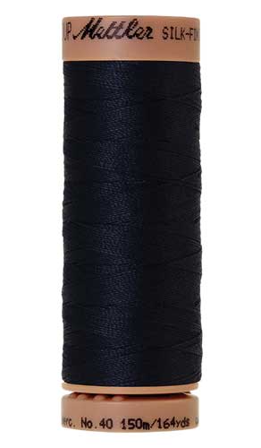 0827 - Dark Blue Silk Finish Cotton 40 Thread